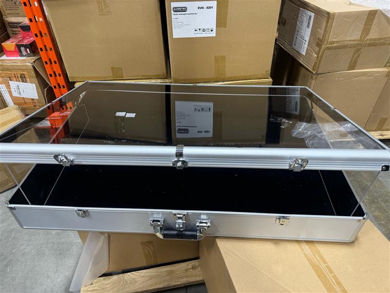 EVORETRO Aluminum Acrylic Clear Top Display Vendor Trade Show showcase - Jack Righteous