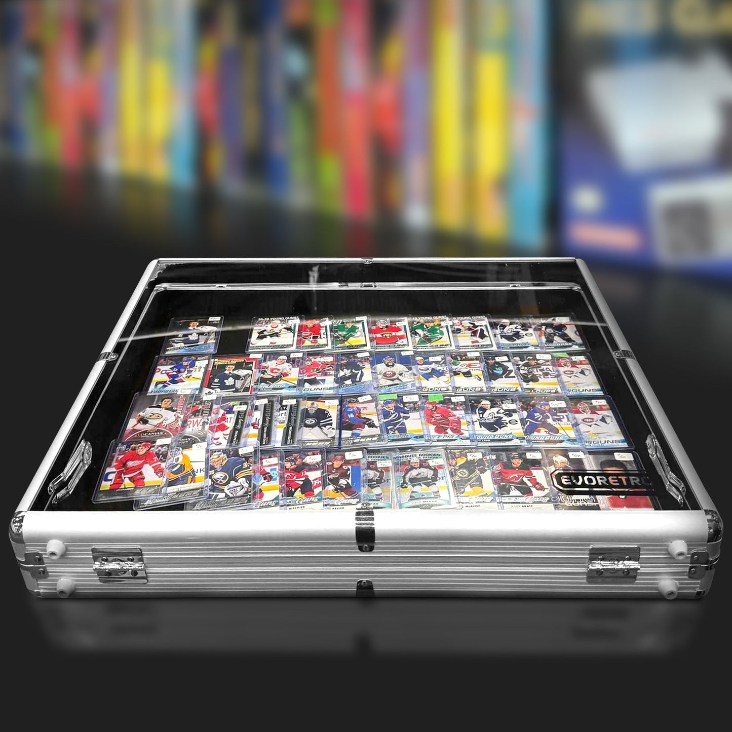 EVORETRO Aluminum Acrylic Clear Top Display Vendor Trade Show showcase - Jack Righteous