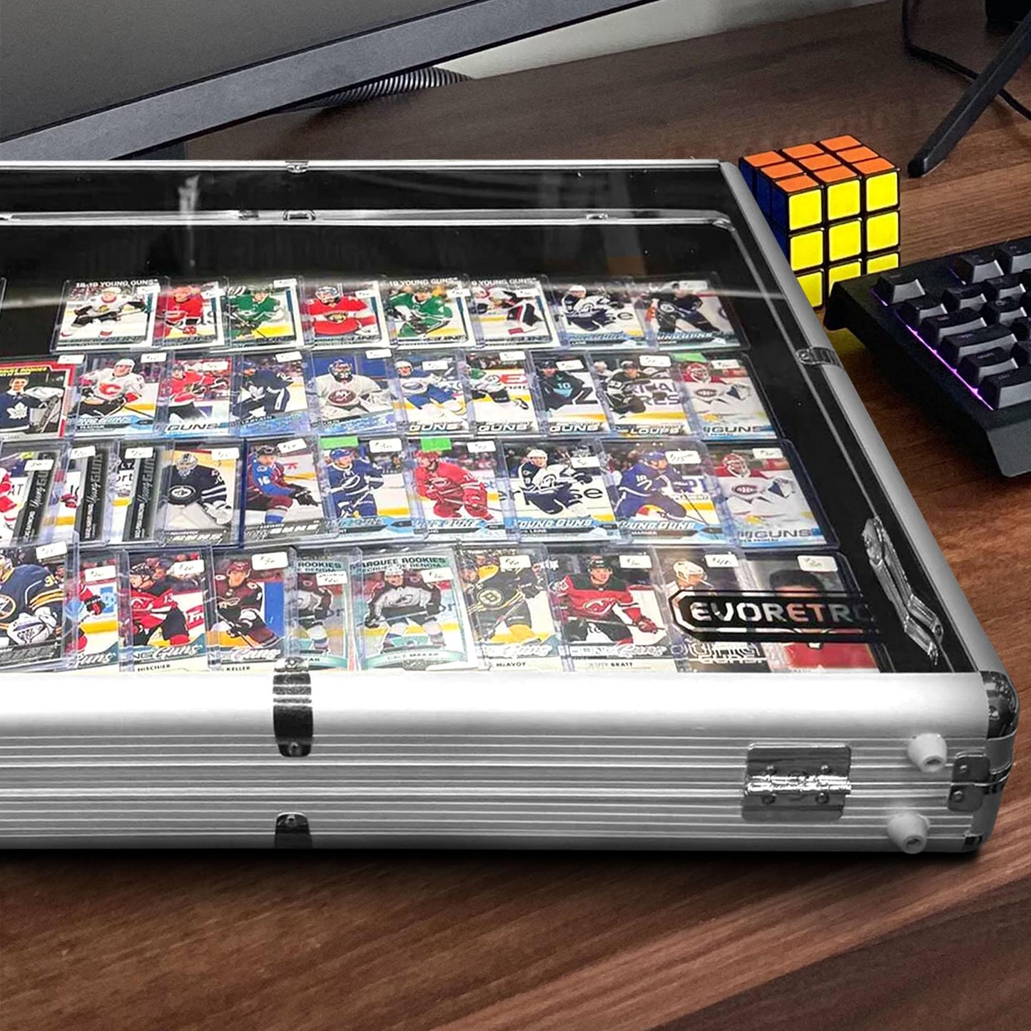 EVORETRO Aluminum Acrylic Clear Top Display Vendor Trade Show showcase - Jack Righteous