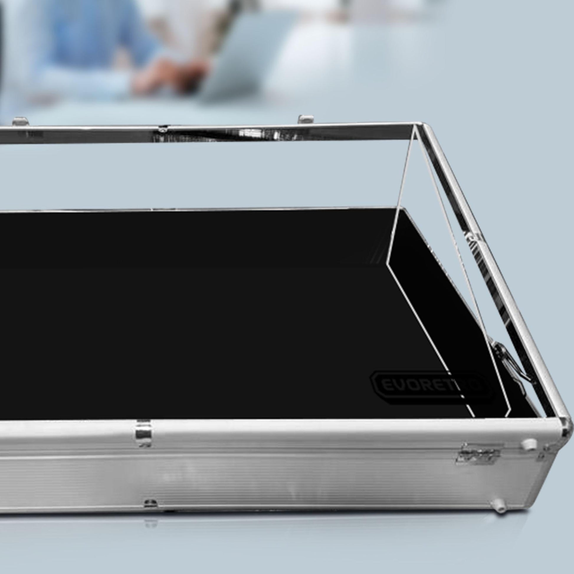 EVORETRO Aluminum Acrylic Clear Top Display Vendor Trade Show showcase - Jack Righteous