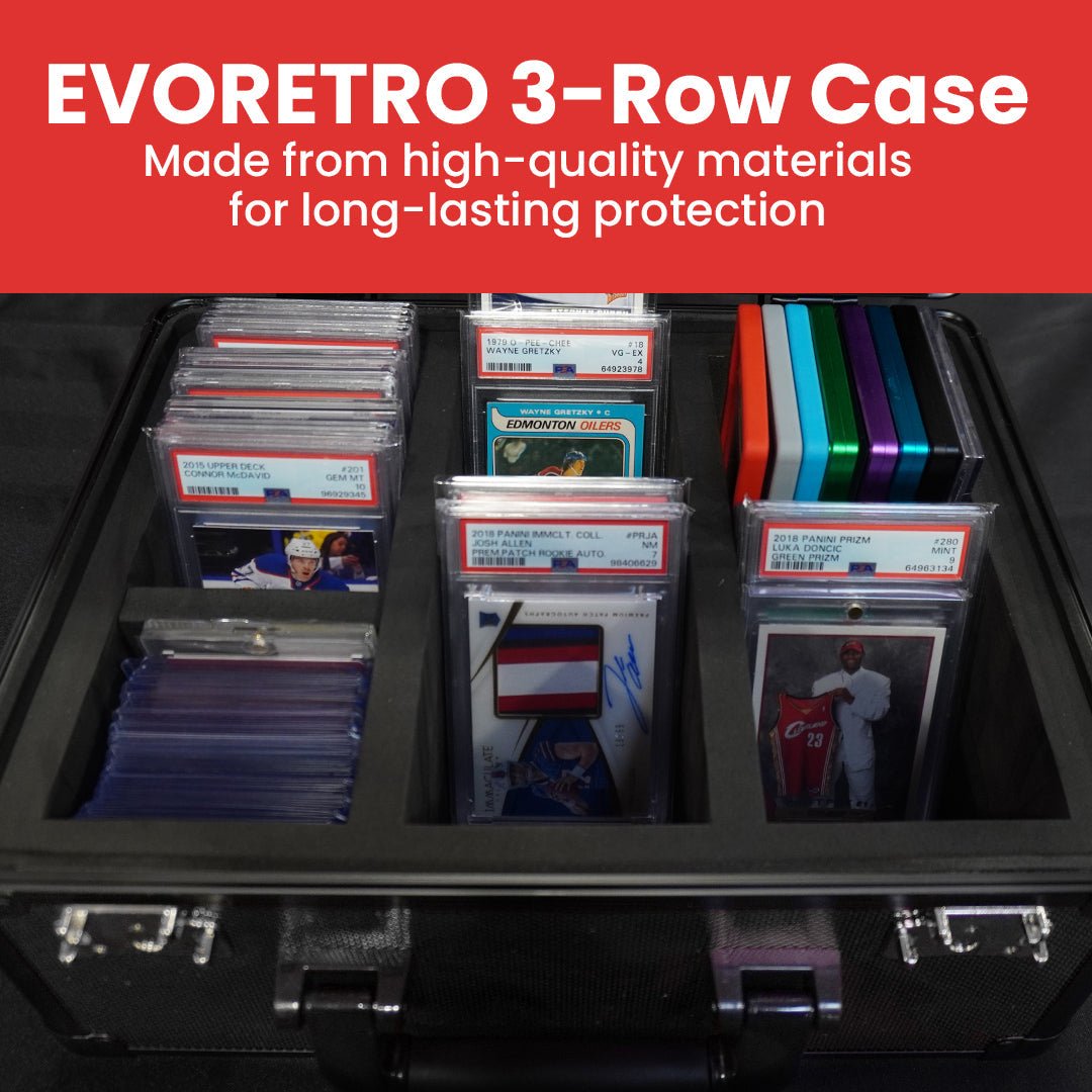 EVORETRO Aluminum Graded Card Storage Box, TSA Lock - Jack Righteous
