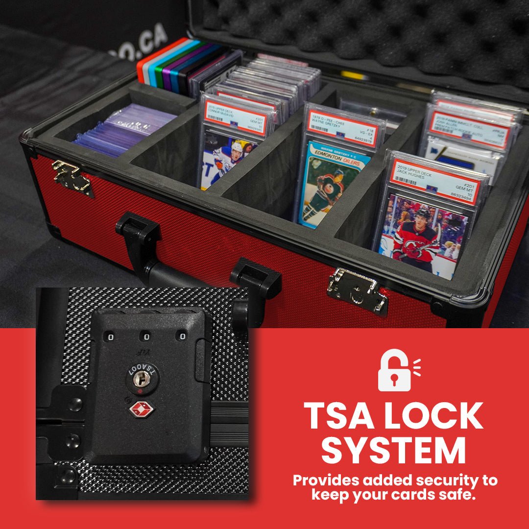 EVORETRO Aluminum Graded Card Storage Box, TSA Lock - Jack Righteous