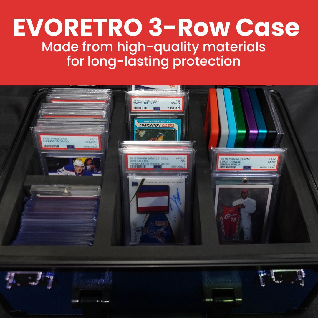 EVORETRO Aluminum Graded Card Storage Box, TSA Lock - Jack Righteous