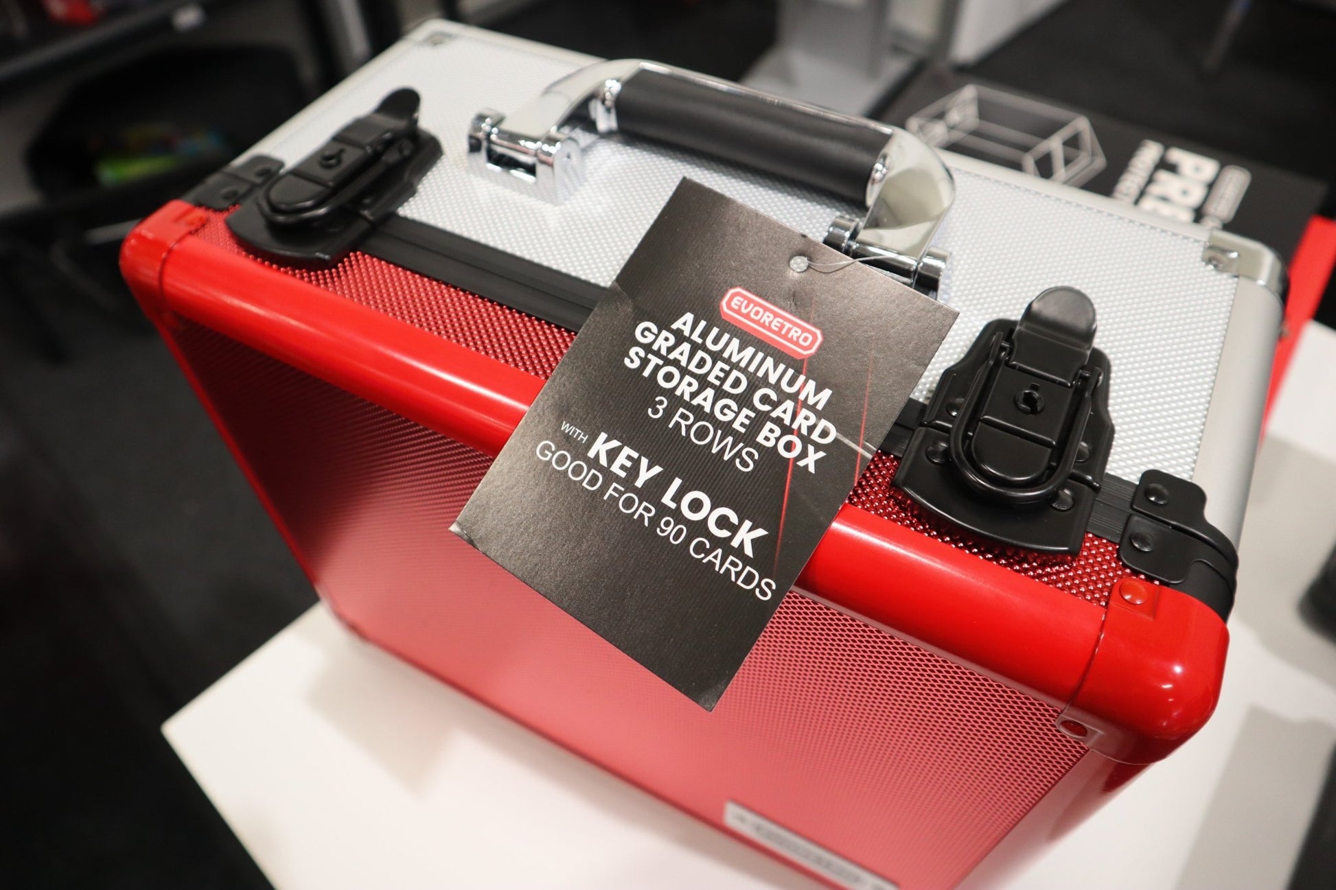 EVORETRO Aluminum Graded Card Storage Box, TSA Lock - Jack Righteous