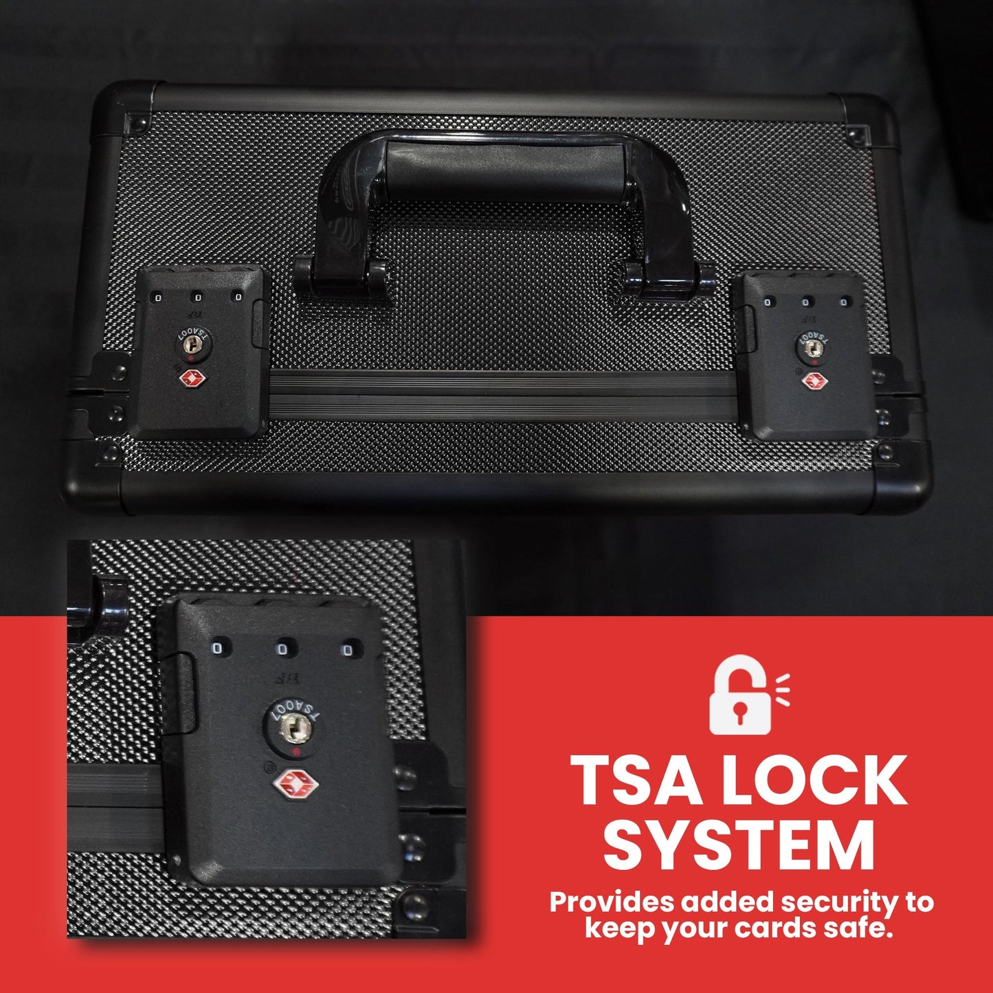 EVORETRO Aluminum Graded Card Storage Box, TSA Lock - Jack Righteous