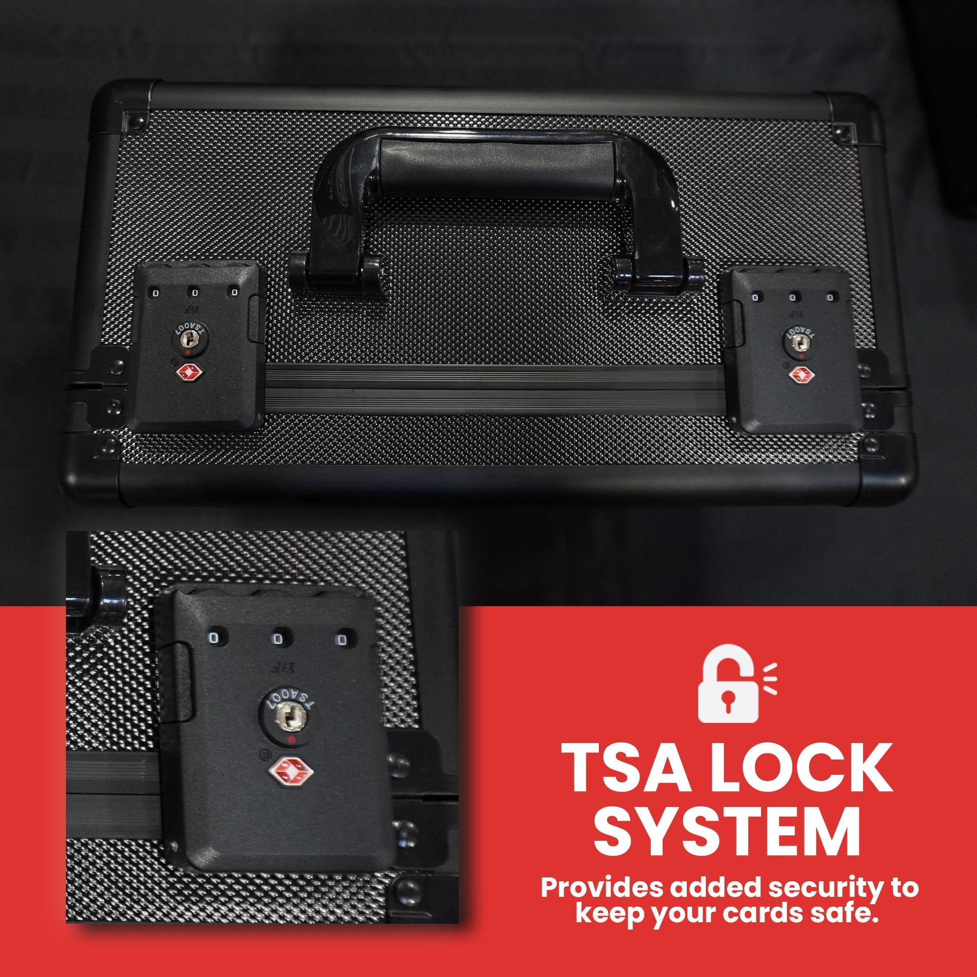 EVORETRO Aluminum Graded Card Storage Box, TSA Lock - Jack Righteous