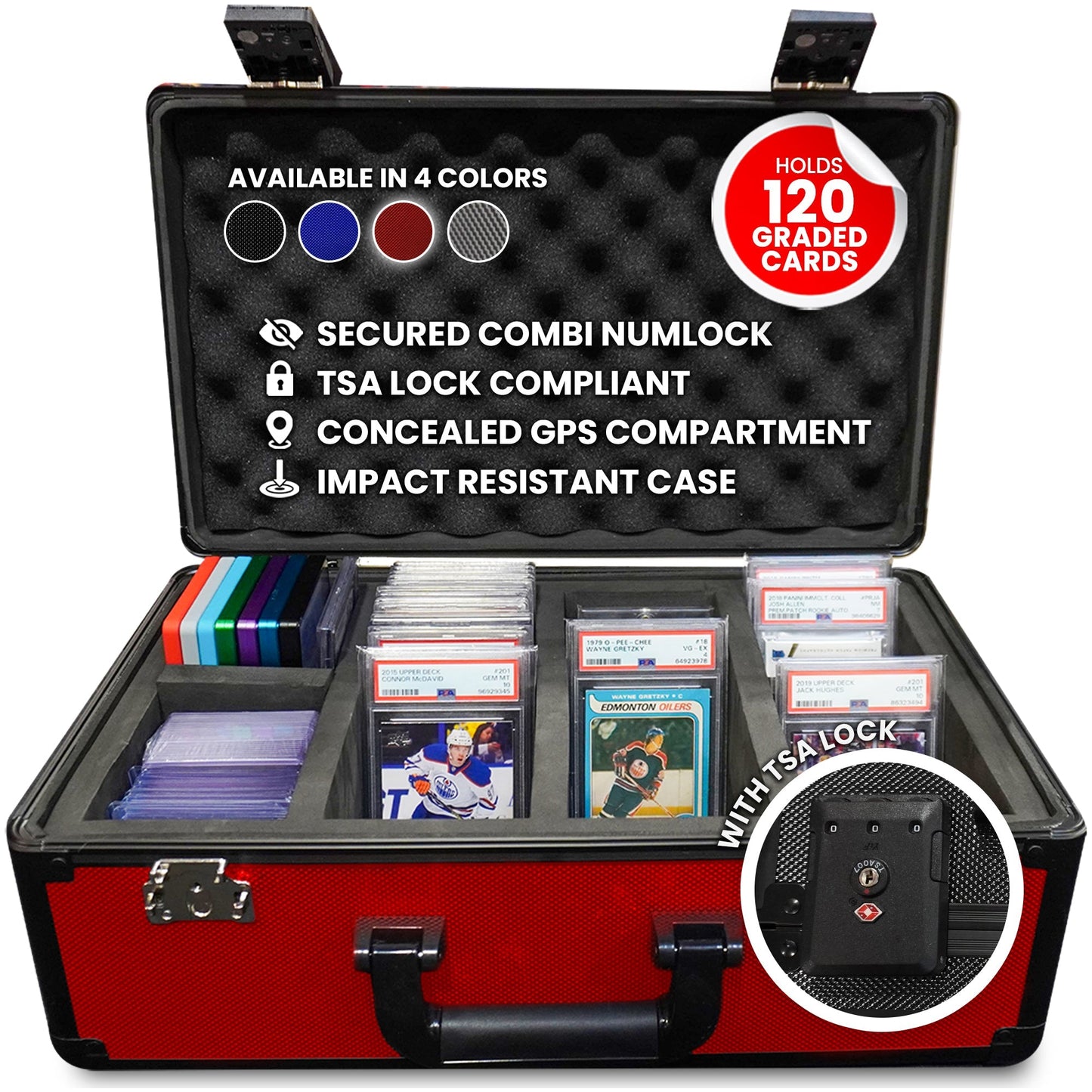 EVORETRO Aluminum Graded Card Storage Box, TSA Lock - Jack Righteous