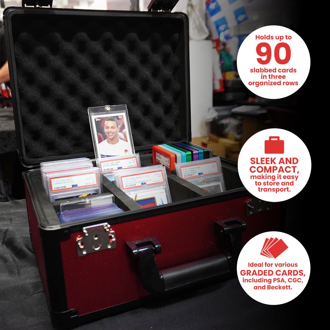 EVORETRO Aluminum Graded Card Storage Box, TSA Lock - Jack Righteous