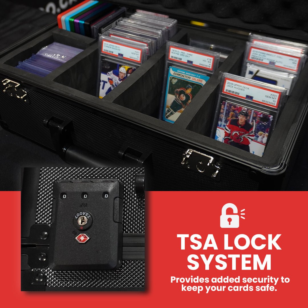EVORETRO Aluminum Graded Card Storage Box, TSA Lock - Jack Righteous