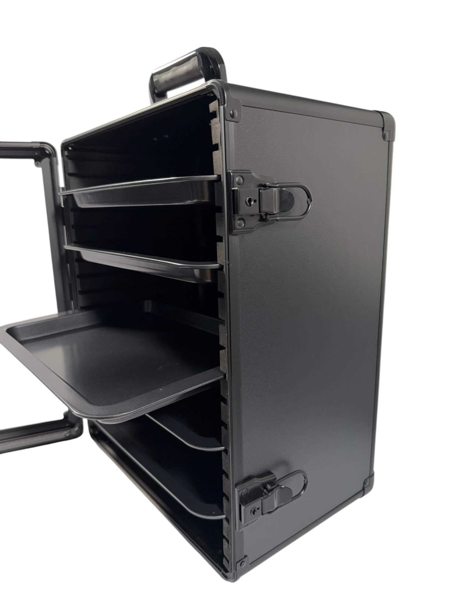 EVORETRO Aluminum Miniatures Display Case with 5 Magnetic Trays - Jack Righteous