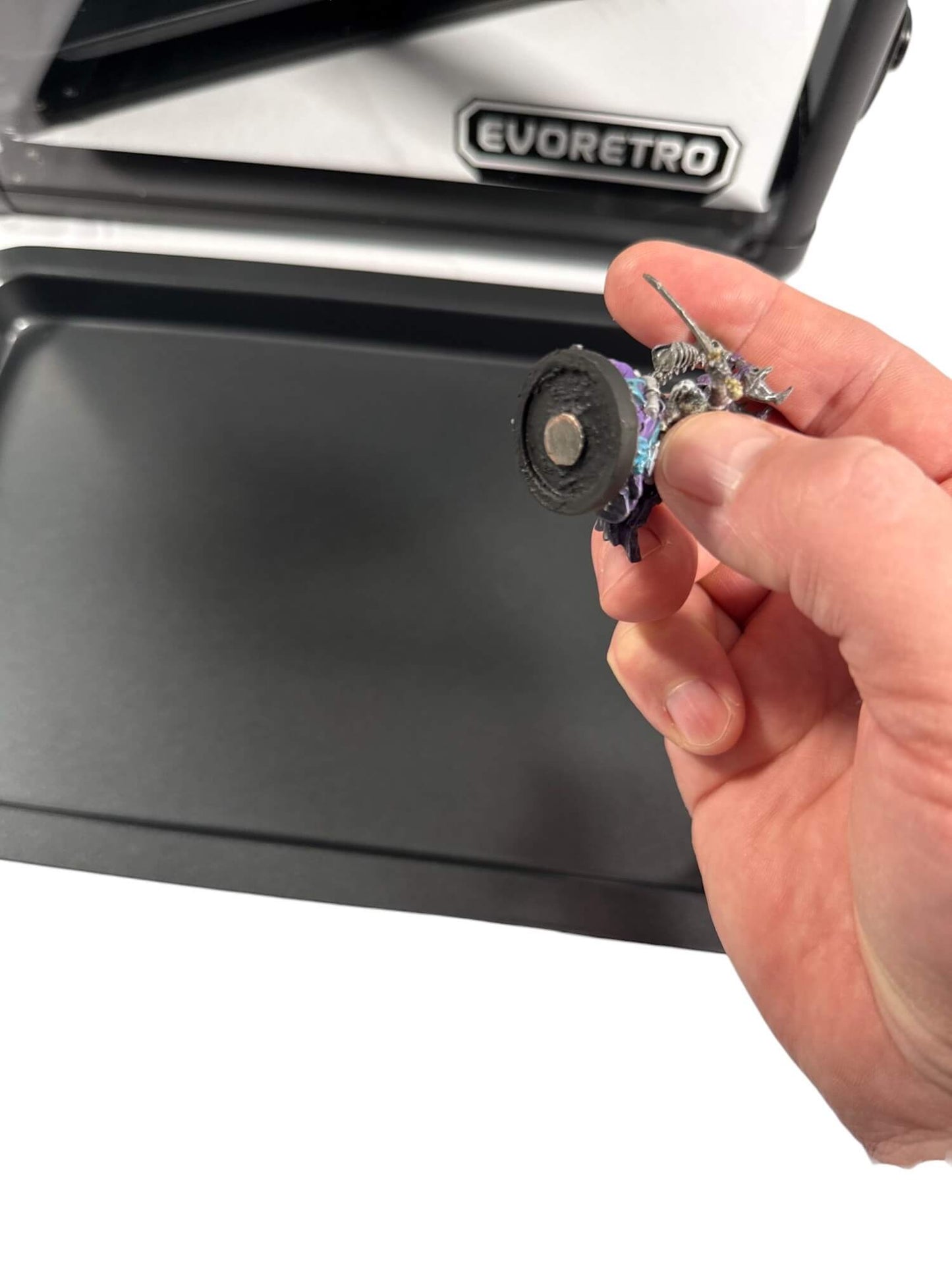 EVORETRO Aluminum Miniatures Display Case with 5 Magnetic Trays - Jack Righteous