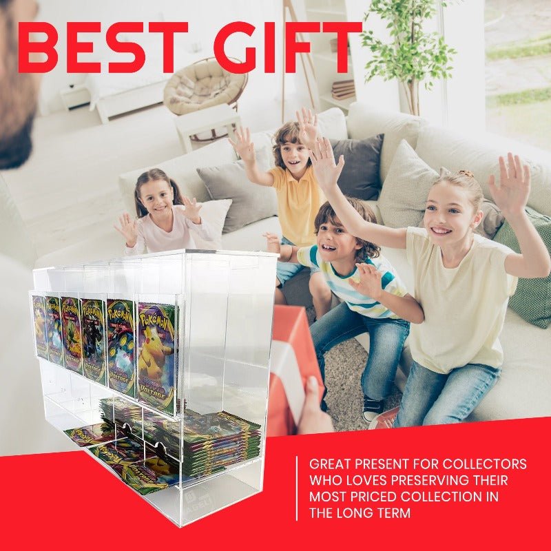 EVORETRO Card Dispenser Pokémon Booster Pack 6 - Slot Acrylic Display Dispenser - Jack Righteous