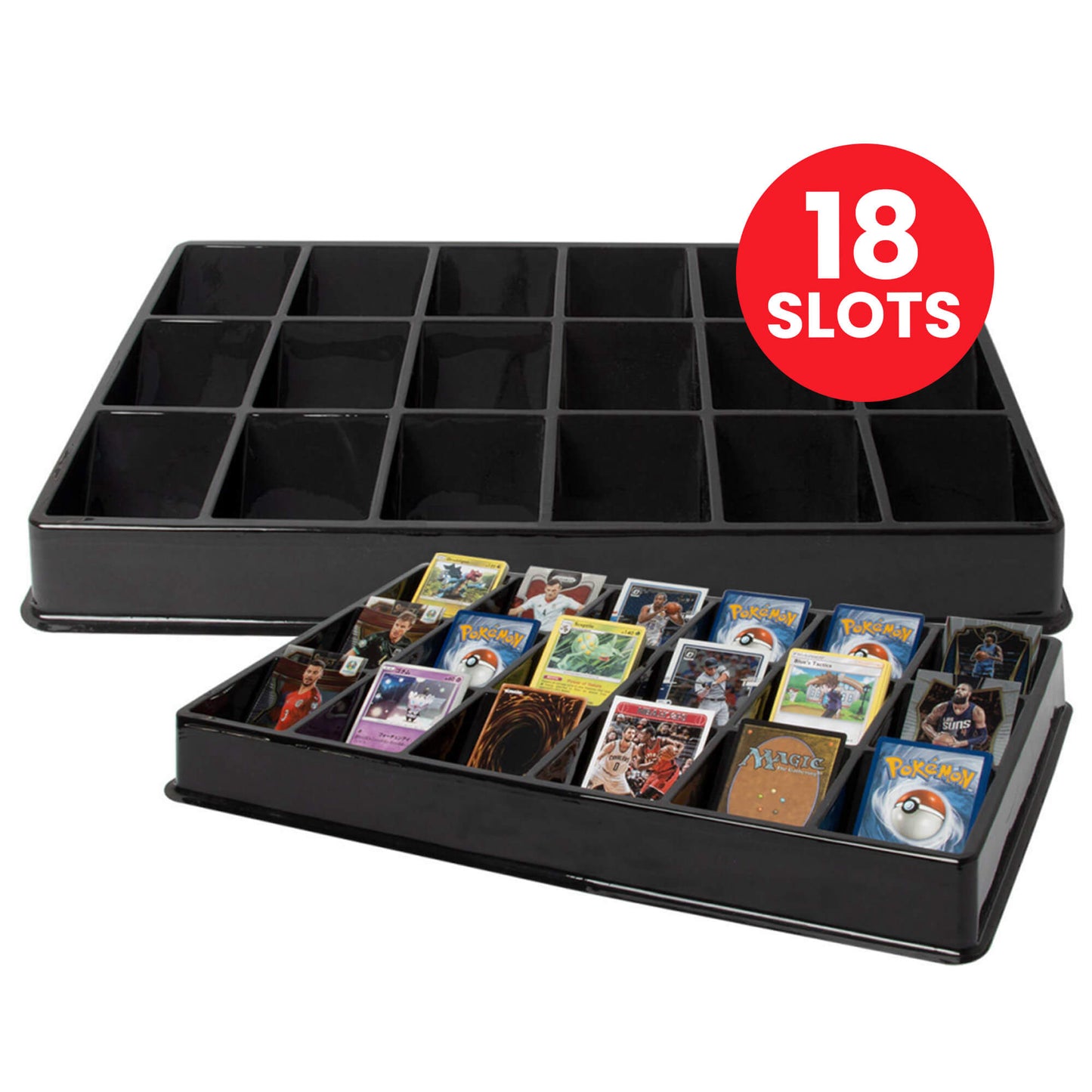 EVORETRO Card Sorting Tray – 18 Slots (Pack of 5) - Jack Righteous