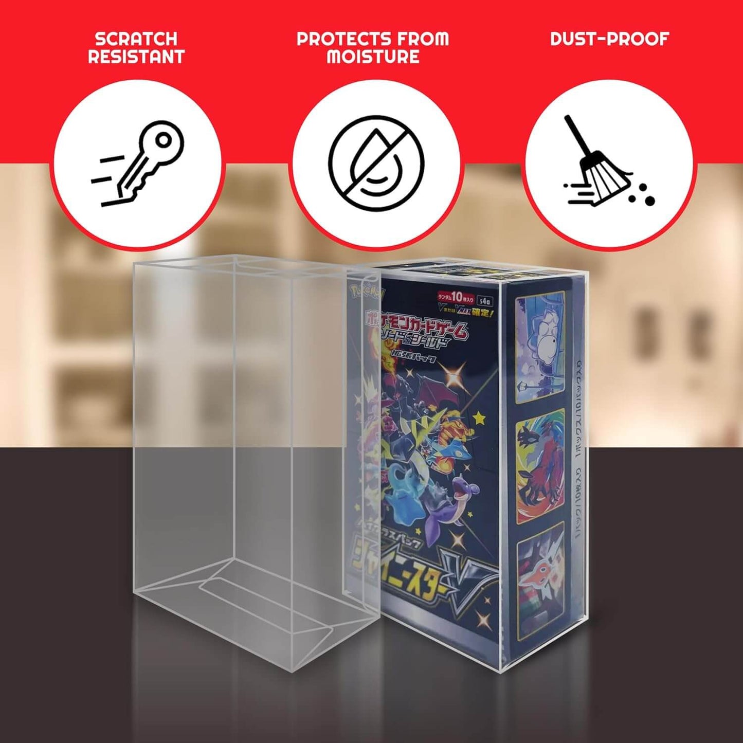 EVORETRO Display Case Protector for Japanese Pokemon Booster - Jack Righteous