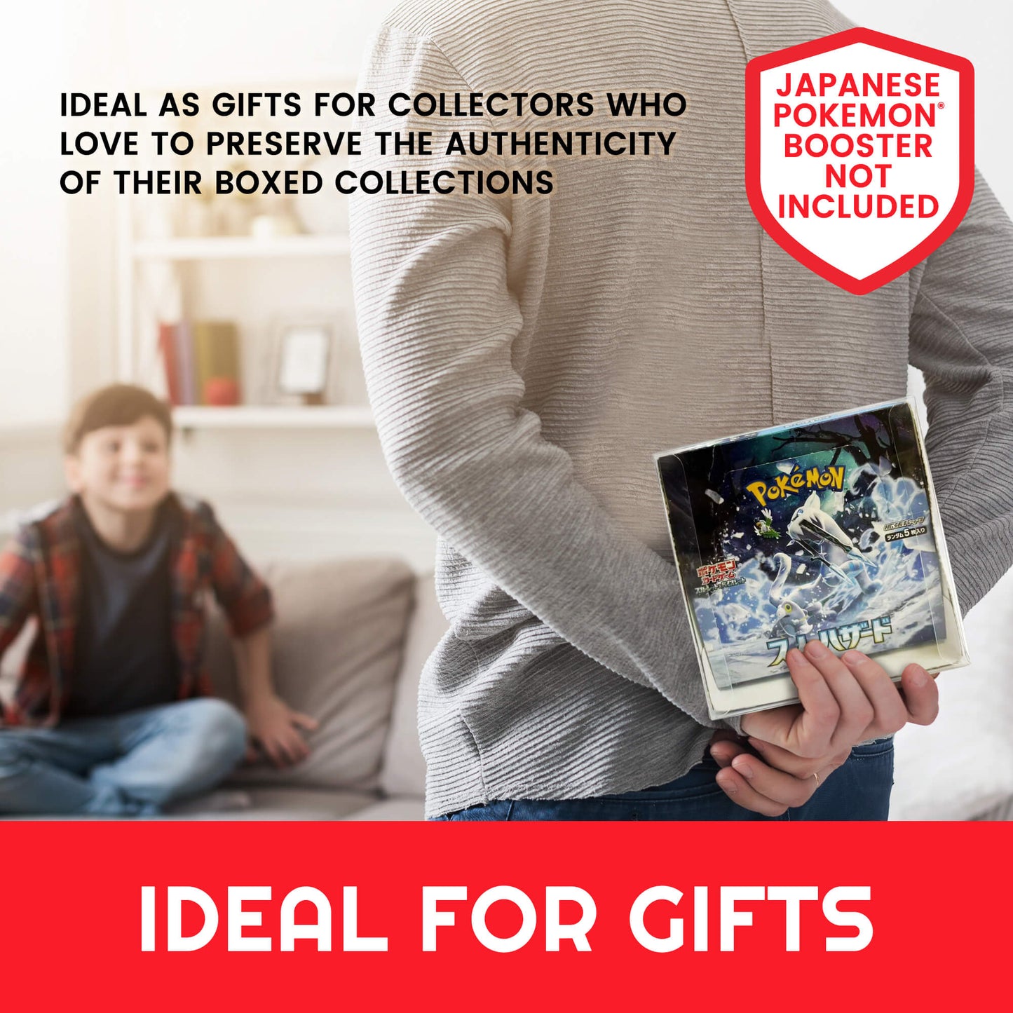 EVORETRO Display Case Protector for Japanese Pokemon Booster - Jack Righteous