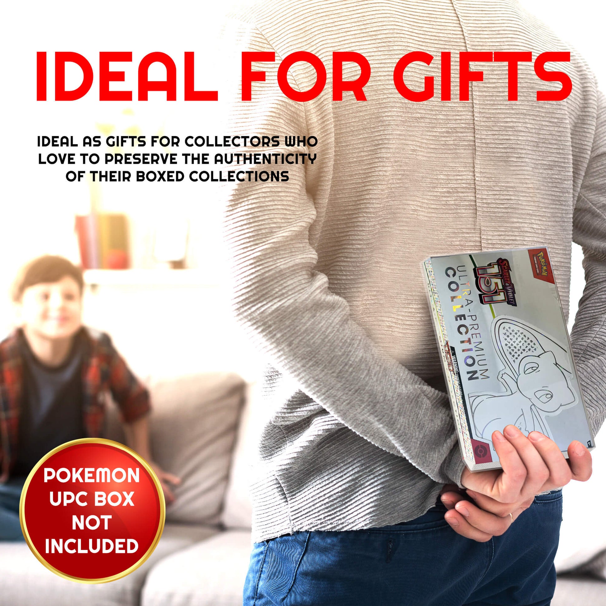 EVORETRO Display Case Protector for Pokemon 151 Scarlet & Violet Ultra Premium Collection pack of 2 - Jack Righteous