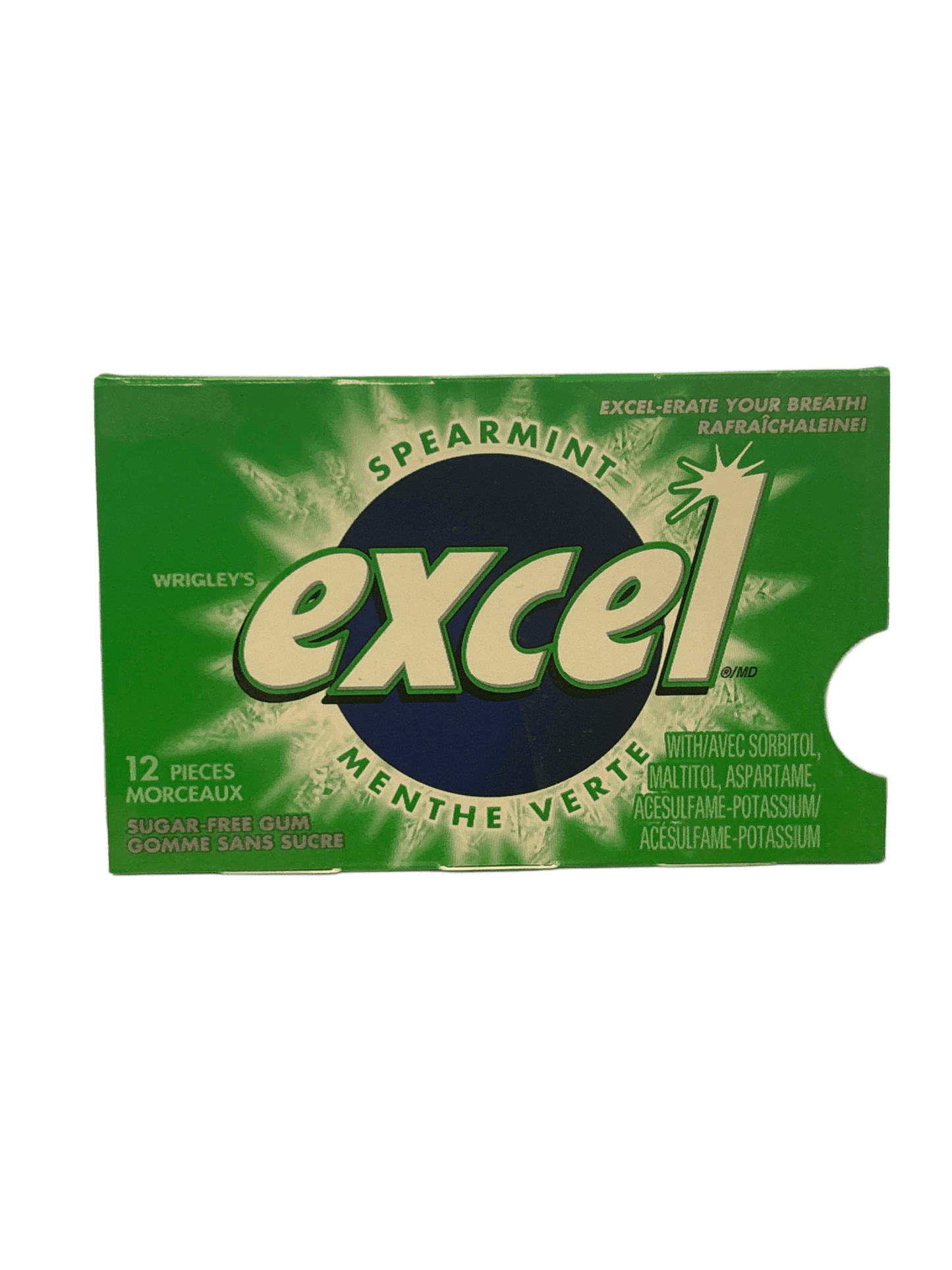 Excel Spearmint Gum 12 Pieces - Canadian Edition - Jack Righteous