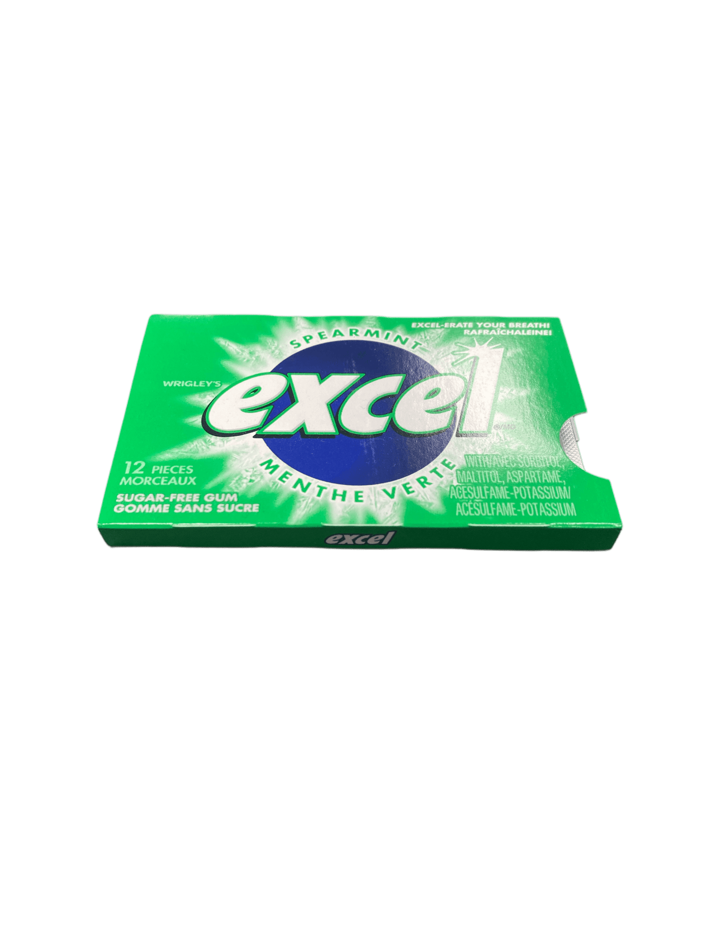 Excel Spearmint Gum 12 Pieces - Canadian Edition - Jack Righteous