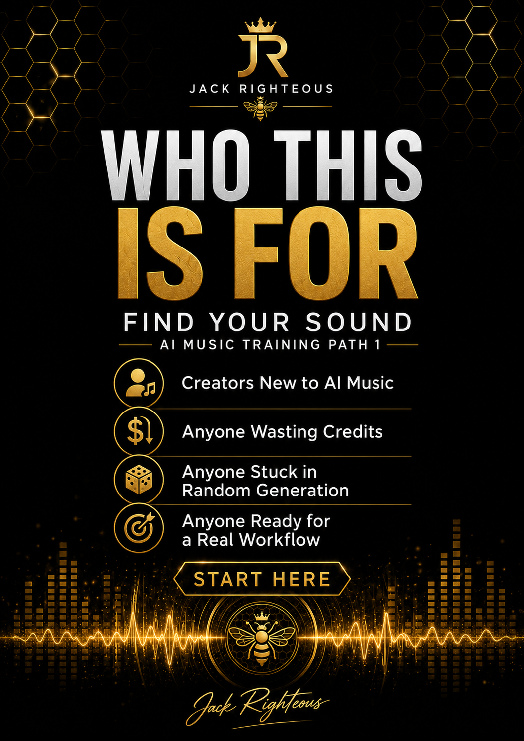 AI music Training Path 1 for developing a clearer sound identity, creative brief and repeatable direction