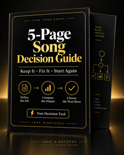 Find Your Sound five-page Song Decision Guide for keep it, fix it or start again decisions
