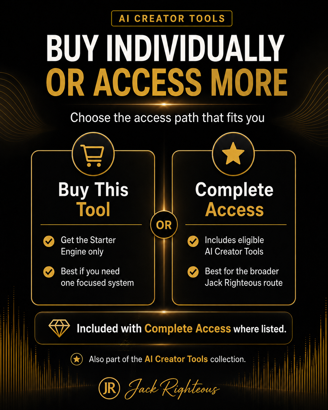 Find Your Sound Starter Engine access options for AI creator tools and expanded workflow support
