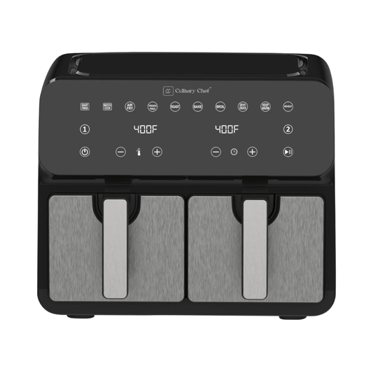 Friteuse à air chaud numérique Culinary Chef à deux zones - 9,5 kg/9,5 pte (CCAF904) - Jack Righteous