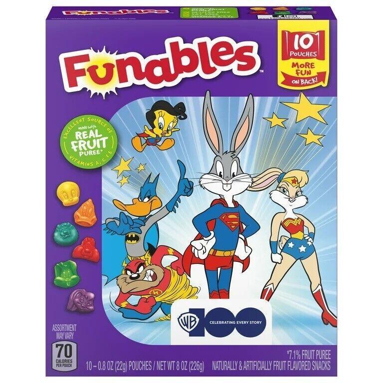 Funables Looney Tune Fruit Snacks - 10 Pouches