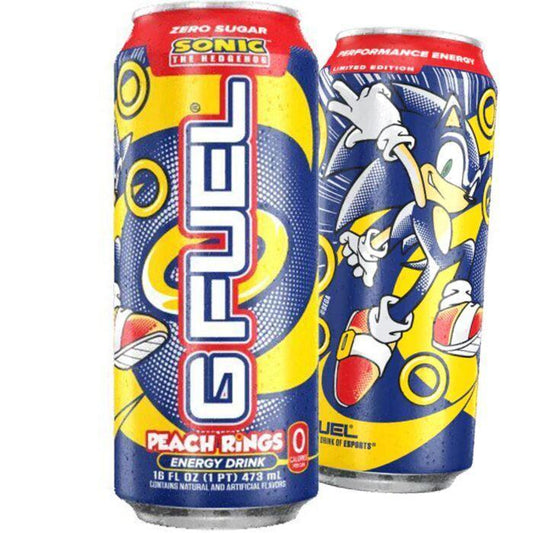 G Fuel Sonic Peach Rings Energy Drink