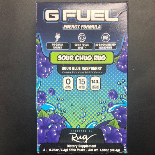 G Fuel Sour Chug Rug Drink Mix - 6 Packets