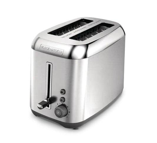 Grille - pain 2 tranches Black & Decker avec 7 réglages, acier inoxydable (TR3490) - Jack Righteous