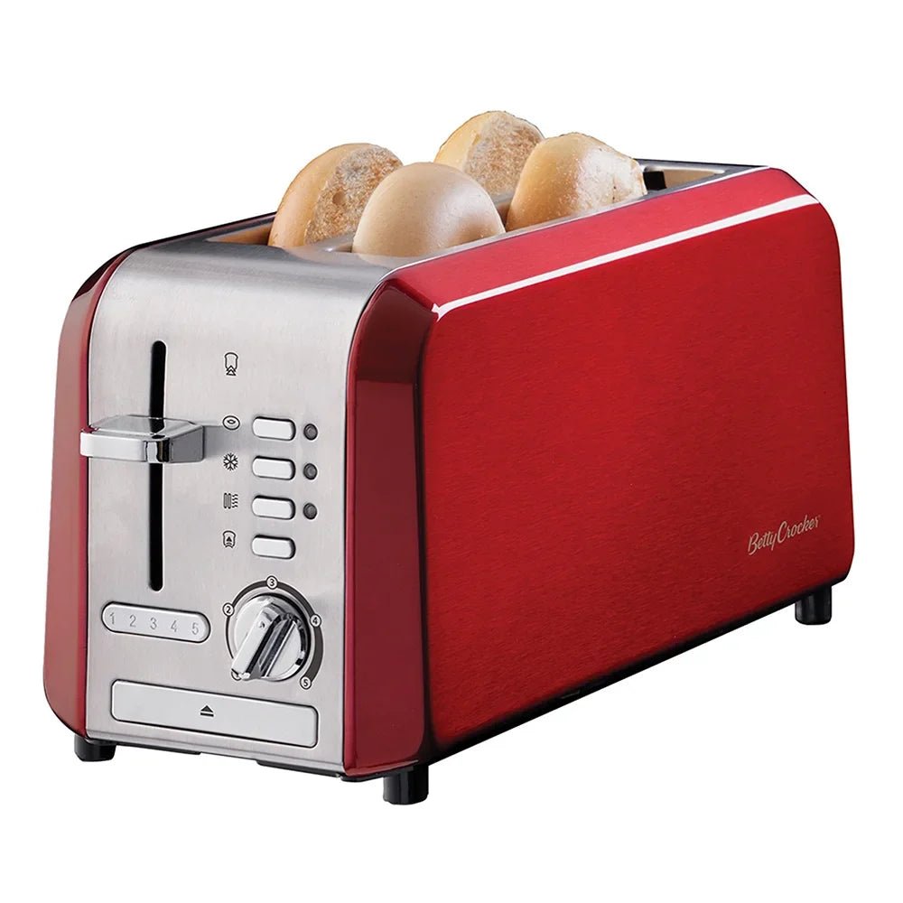 Grille - pain Betty Crocker Signature 4 tranches ou pain ménage (BC - 3618CMR) - Jack Righteous