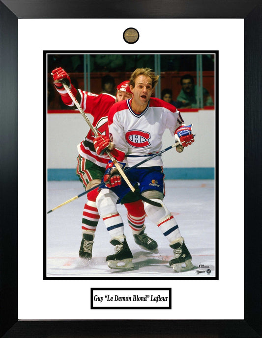 Guy Lafleur Framed Photo with Alumni Coin - Jack Righteous