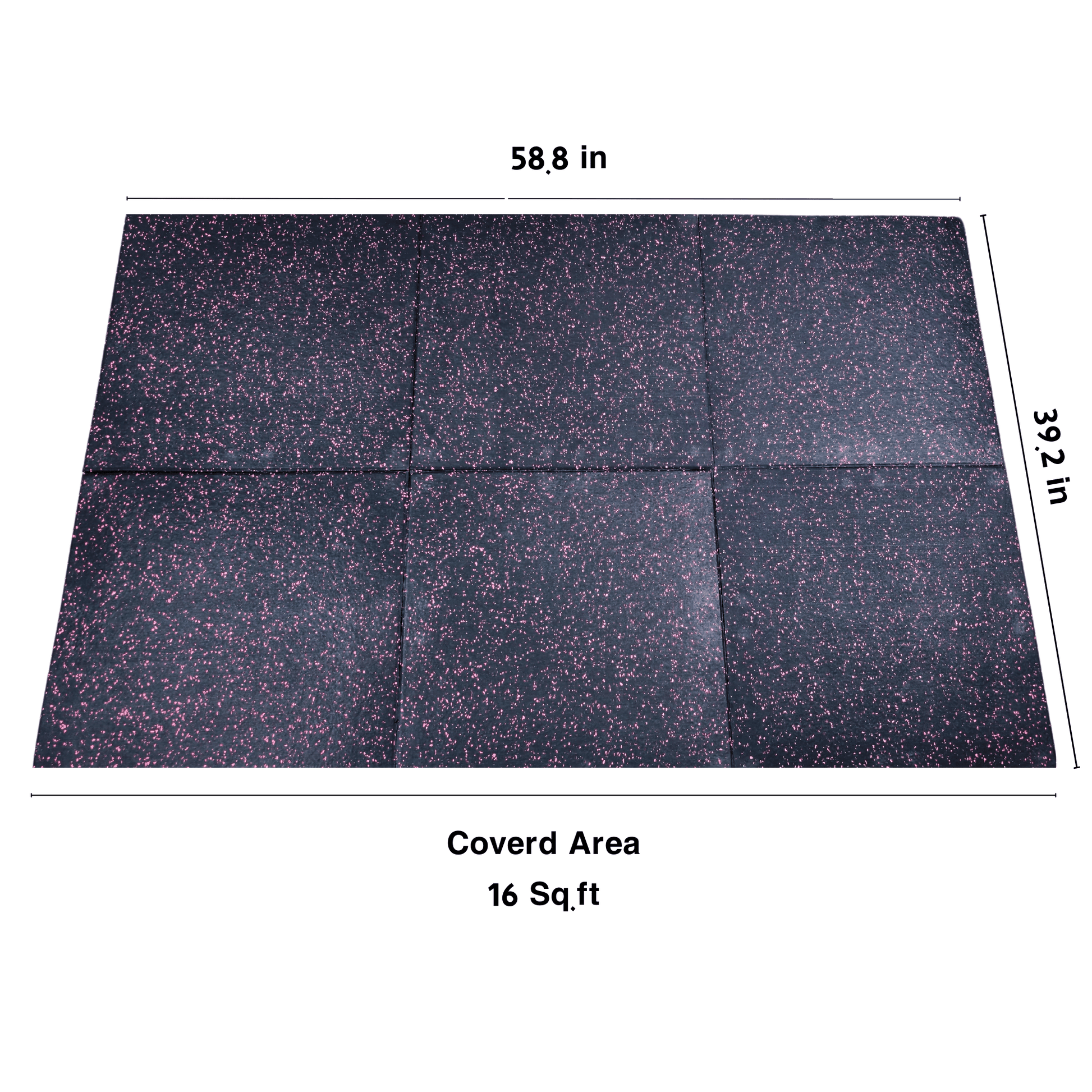 HAJEX Hard Floor Mats for Gym - Pack of 6 - Jack Righteous