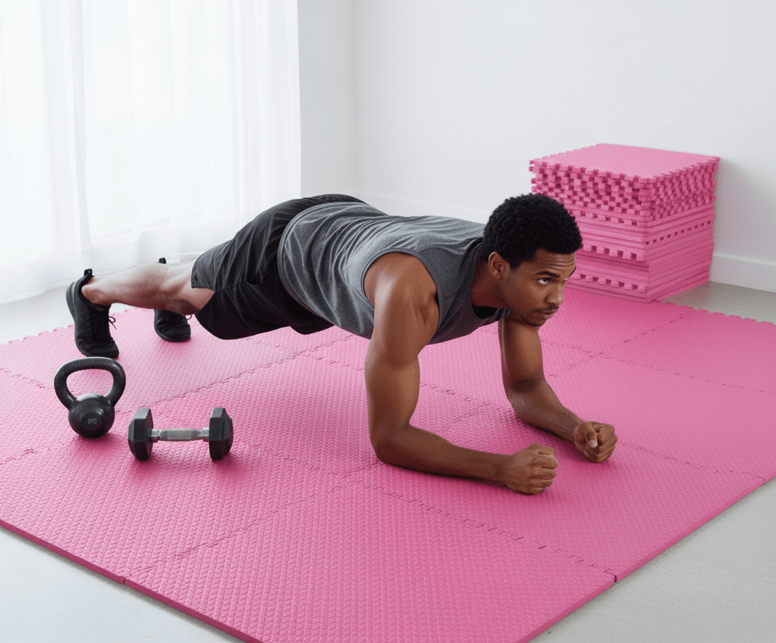 HAJEX Interlocking Exercise Gym Floor Mat - Pack of 6 - Jack Righteous