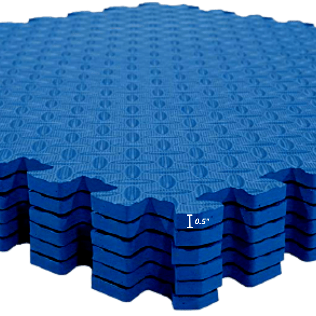 HAJEX Interlocking Exercise Gym Floor Mat - Pack of 6 - Jack Righteous