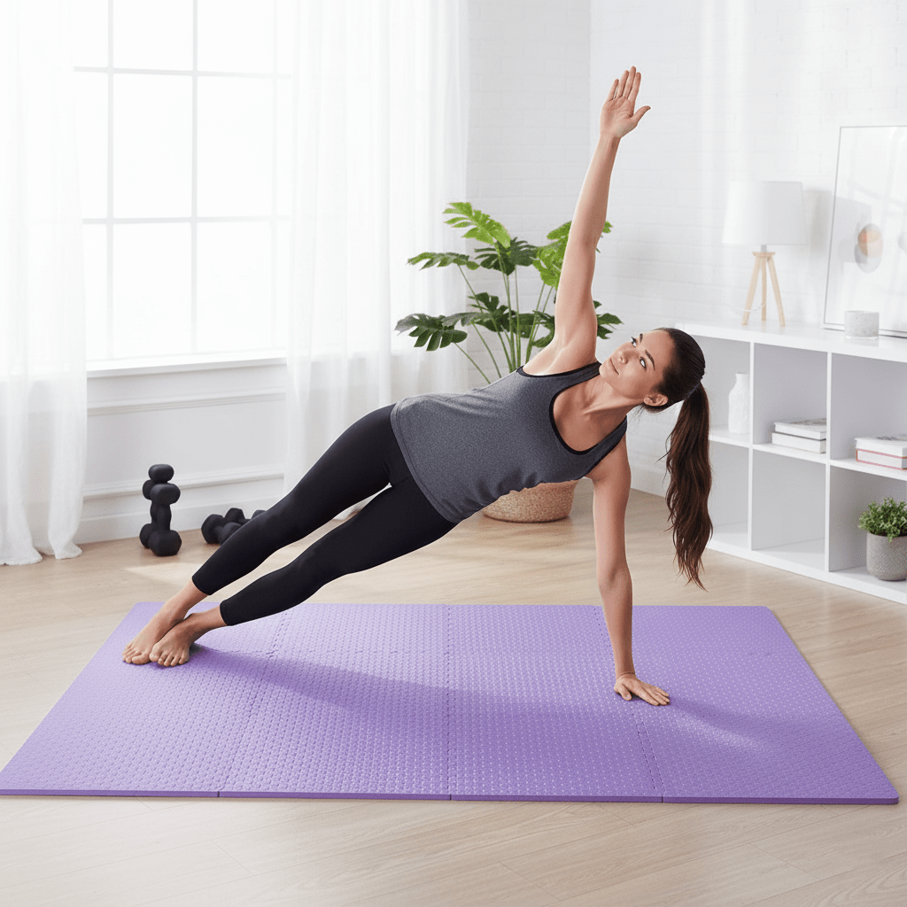 HAJEX Interlocking Exercise Gym Floor Mat - Pack of 6 - Jack Righteous