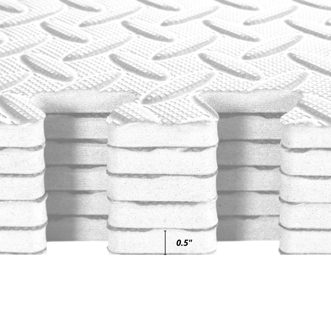 HAJEX Interlocking Exercise Gym Floor Mat - Pack of 6 - Jack Righteous