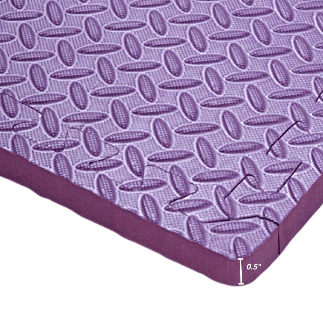 HAJEX Interlocking Exercise Gym Floor Mat - Pack of 6 - Jack Righteous