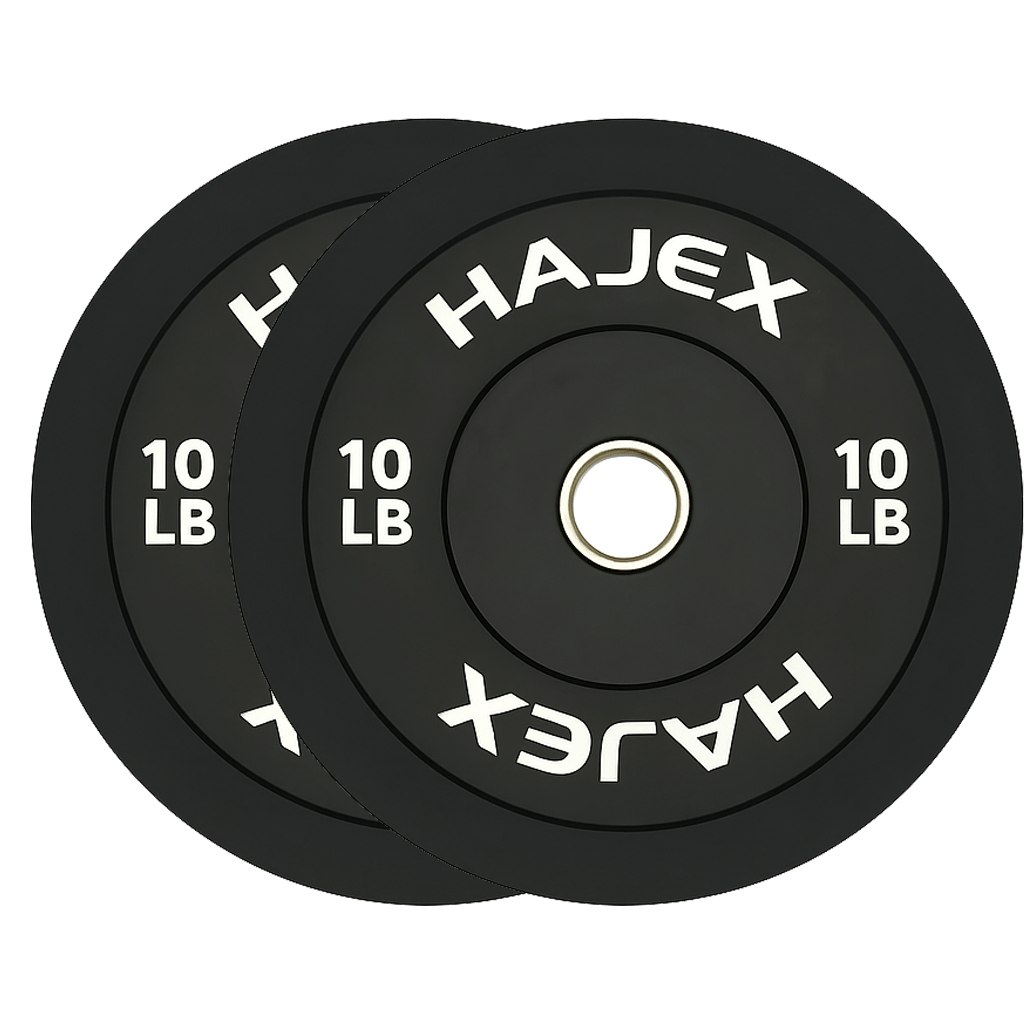 HAJEX Olympic Bumper Weight Plates - 10, 15, 25, 35, 45, 55 LB - Jack Righteous