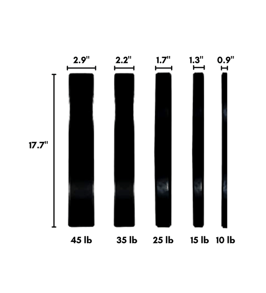 HAJEX Olympic Bumper Weight Plates - 10, 15, 25, 35, 45, 55 LB - Jack Righteous