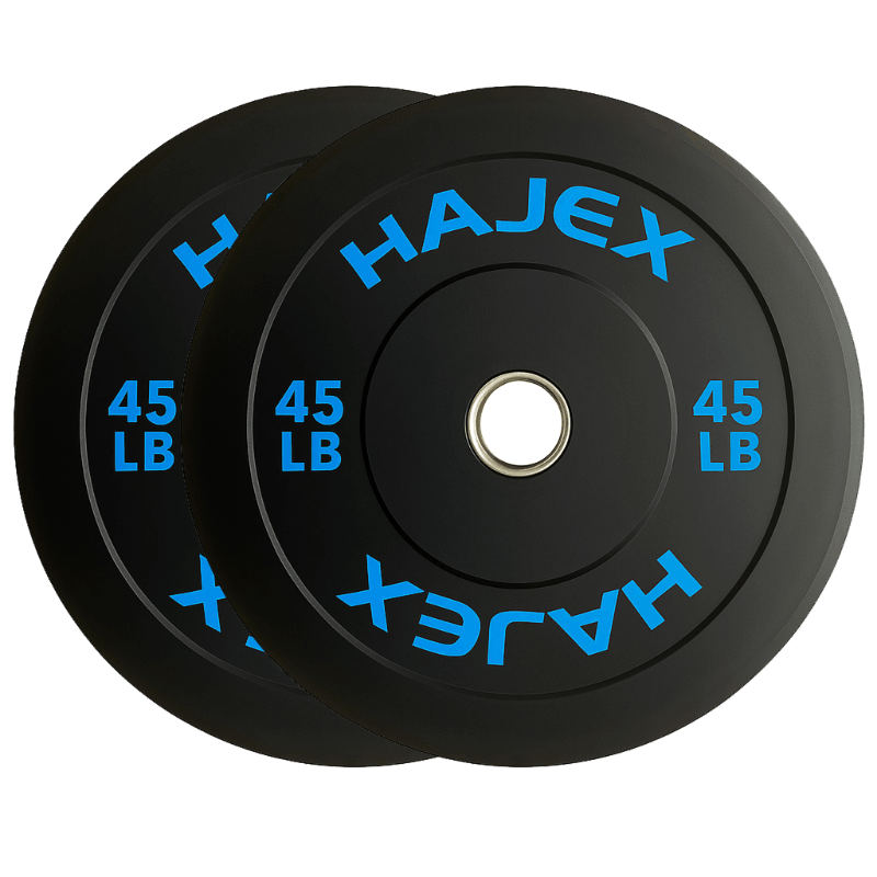 HAJEX Olympic Bumper Weight Plates - 10, 15, 25, 35, 45, 55 LB - Jack Righteous
