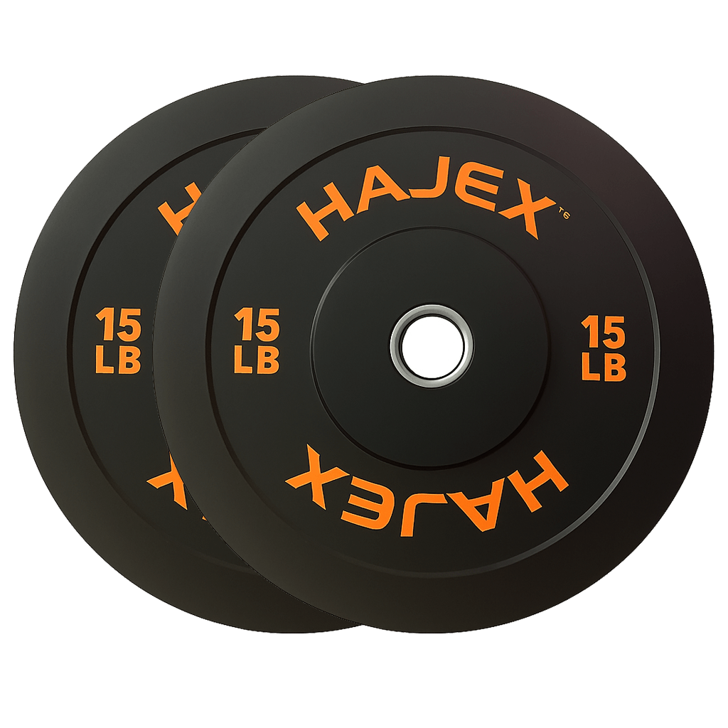 HAJEX Olympic Bumper Weight Plates - 10, 15, 25, 35, 45, 55 LB - Jack Righteous