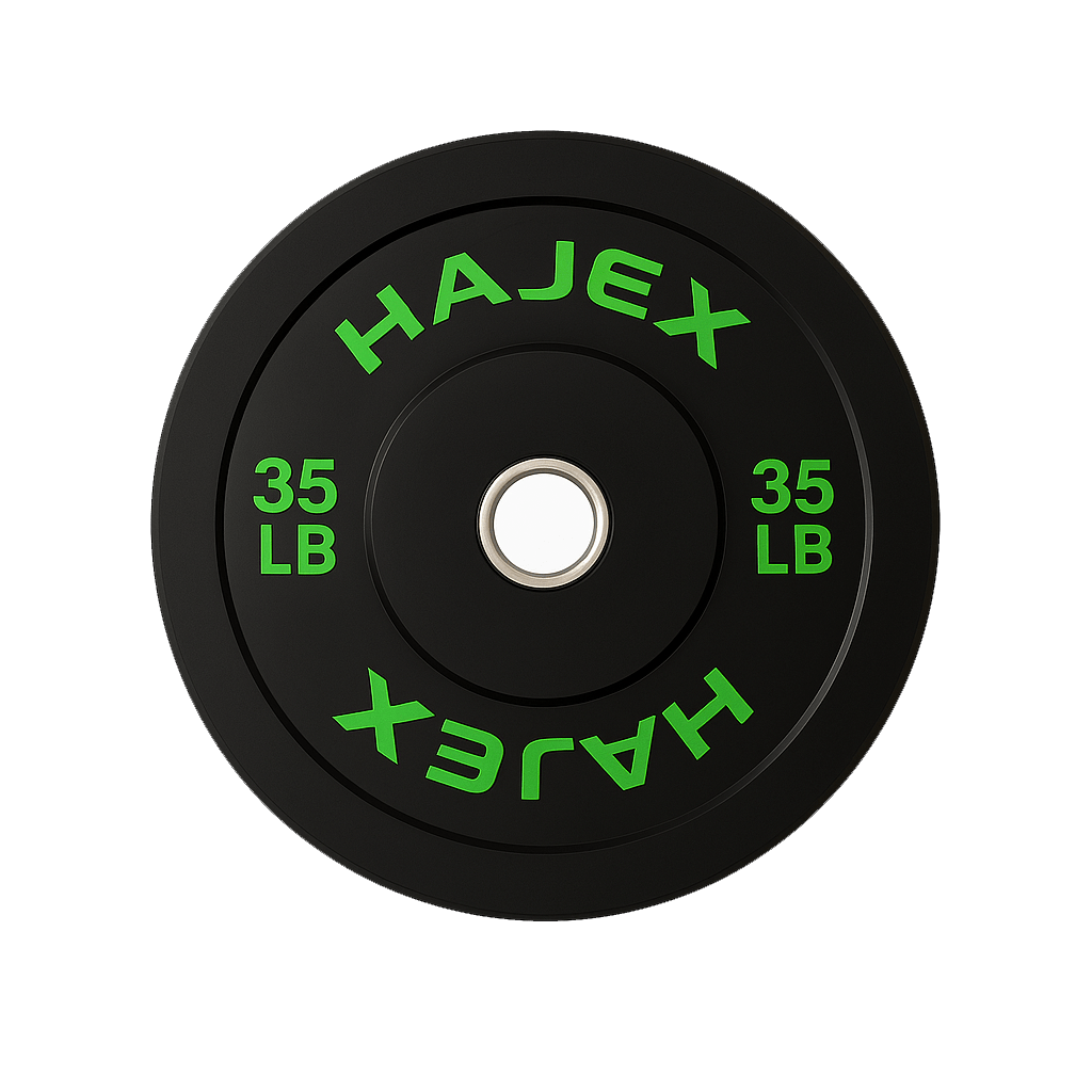 HAJEX Olympic Bumper Weight Plates - 10, 15, 25, 35, 45, 55 LB - Jack Righteous