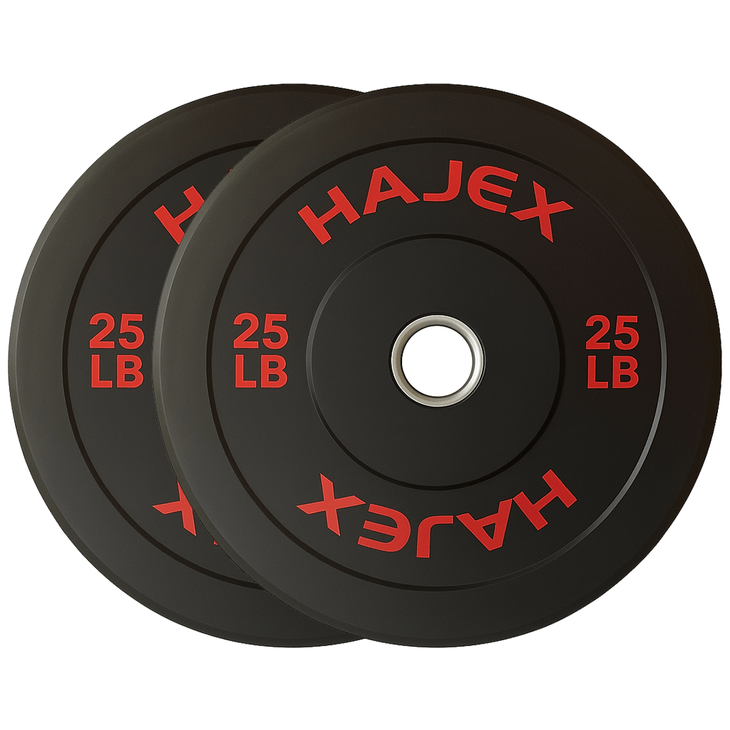 HAJEX Olympic Bumper Weight Plates - 10, 15, 25, 35, 45, 55 LB - Jack Righteous