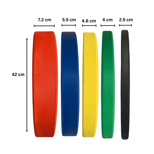 HAJEX Olympic Competition Steel Hub Bumper Plates Colored - 15, 25, 35, 45, 55 LB - Jack Righteous