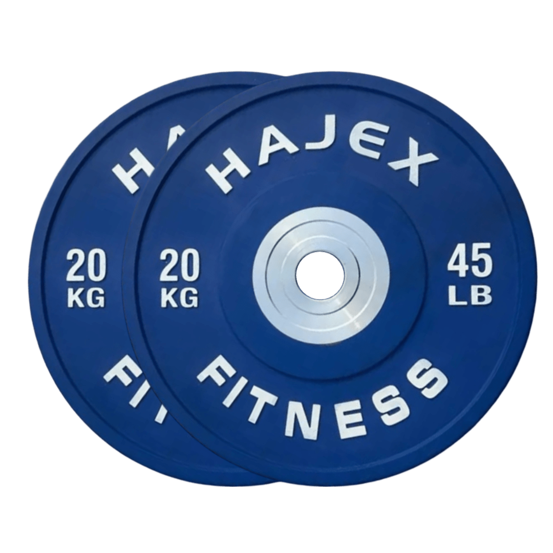 HAJEX Olympic Competition Steel Hub Bumper Plates Colored - 15, 25, 35, 45, 55 LB - Jack Righteous