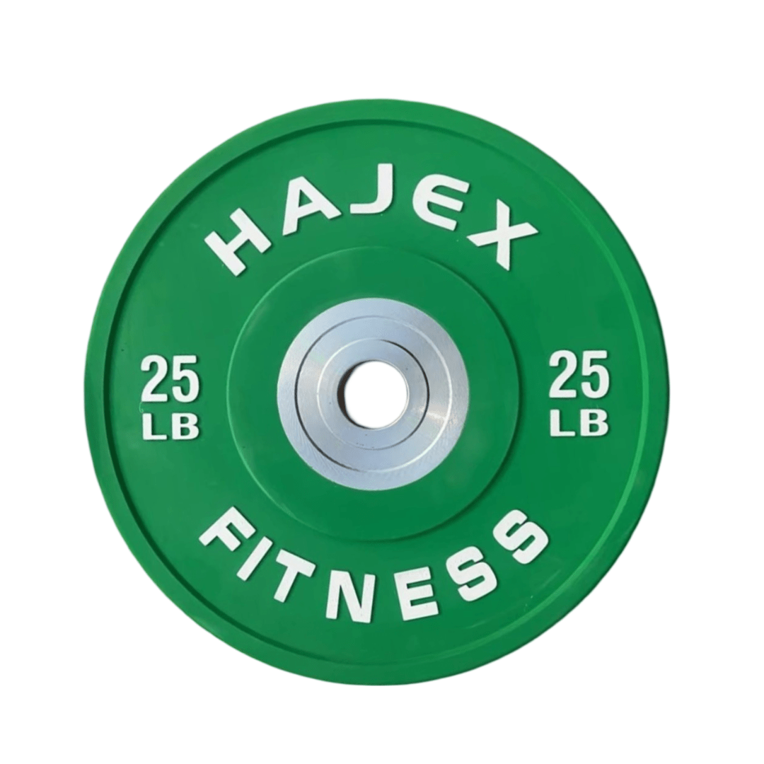 HAJEX Olympic Competition Steel Hub Bumper Plates Colored - 15, 25, 35, 45, 55 LB - Jack Righteous