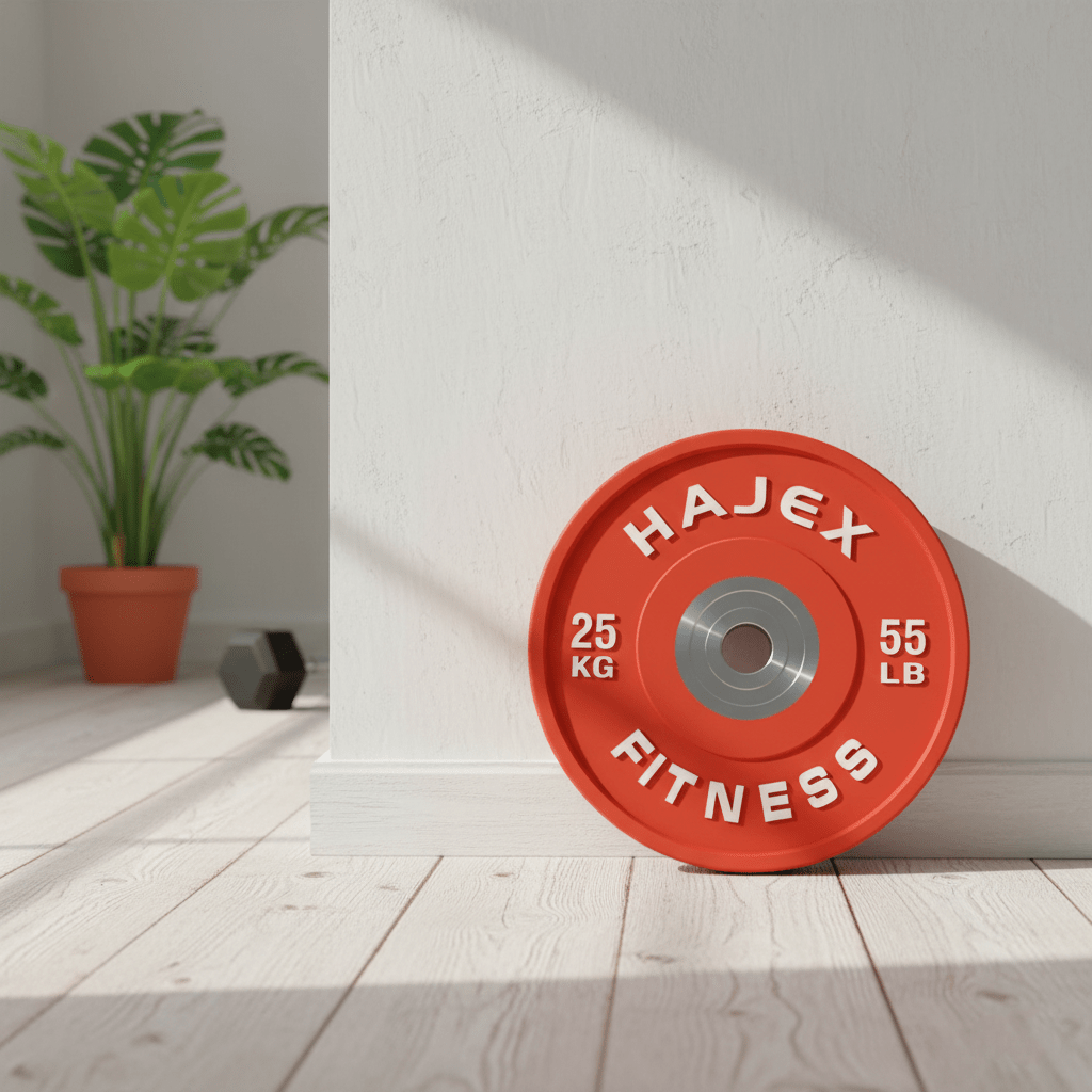 HAJEX Olympic Competition Steel Hub Bumper Plates Colored - 15, 25, 35, 45, 55 LB - Jack Righteous