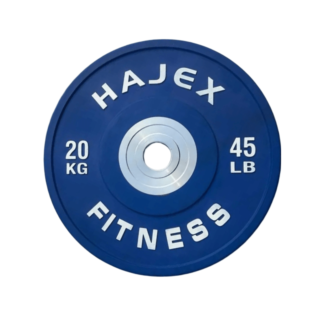 HAJEX Olympic Competition Steel Hub Bumper Plates Colored - 15, 25, 35, 45, 55 LB - Jack Righteous