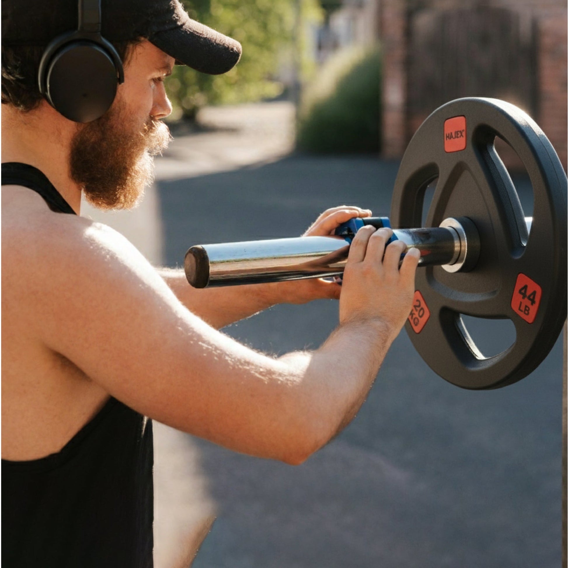 HAJEX Rubber Olympic Bumper Grip Weight Plates & Sets in LBs & KGs - Jack Righteous